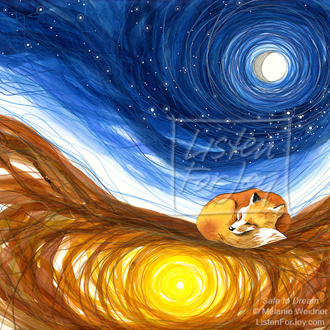 Product: Safe to Dream | Listen For Joy | Spiritual Art
