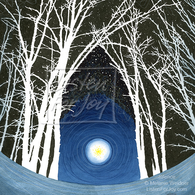 Product: Silence | Listen For Joy | Spiritual Art