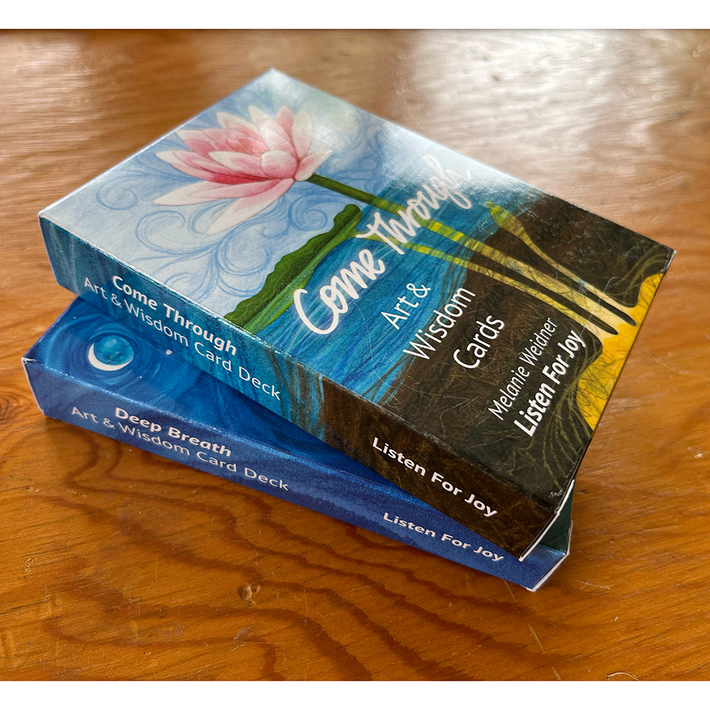 Product: Art Wisdom Cards, 2-Deck Set | Listen For Joy | Spiritual Art