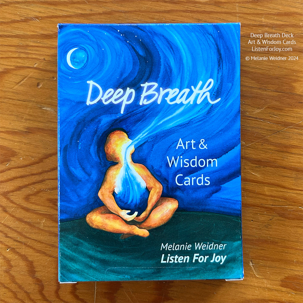 Product: Art Card Deck - Deep Breath | Listen For Joy | Spiritual Art