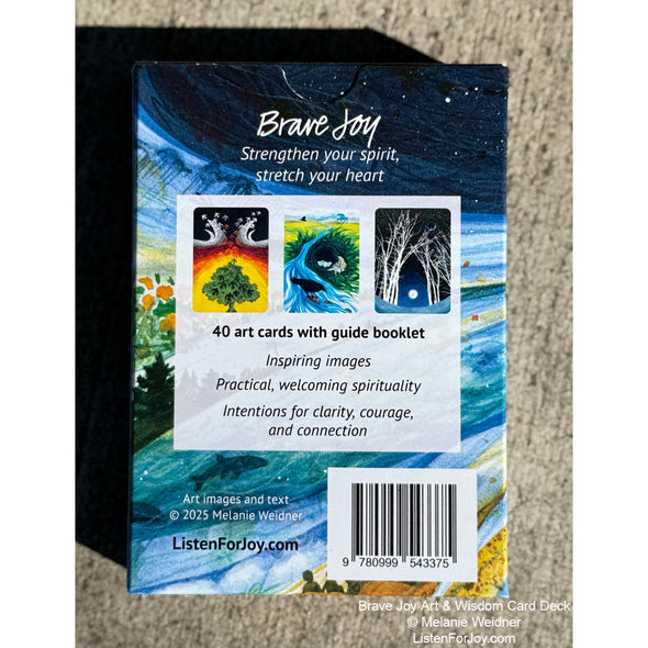 1 Deck, Art & Wisdom Cards, Brave Joy NEW