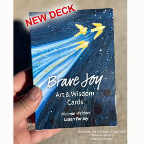 1 Deck, Art & Wisdom Cards, Brave Joy NEW