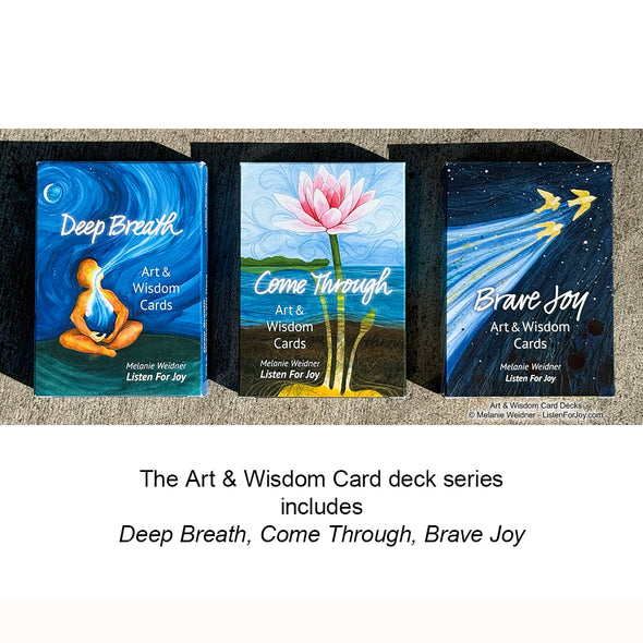 1 Deck, Art & Wisdom Cards, Deep Breath