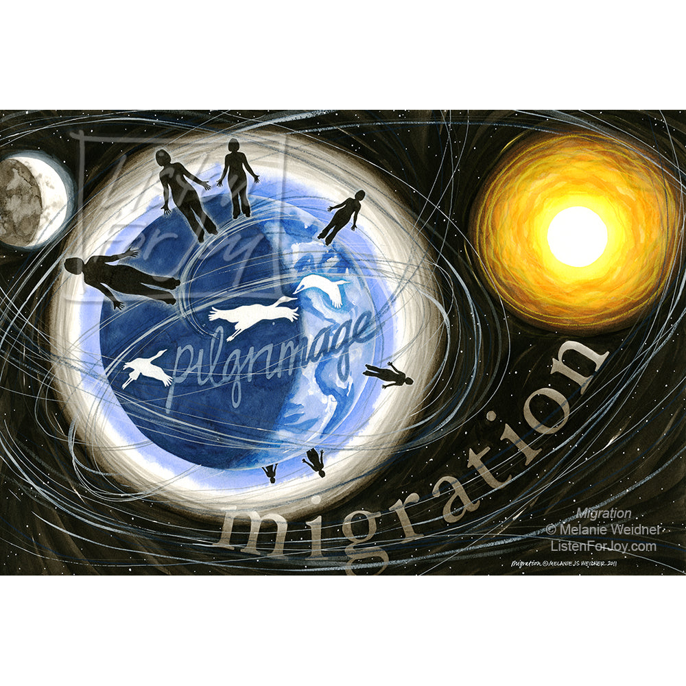 Original Art: Migration | Listen For Joy | Spiritual Art
